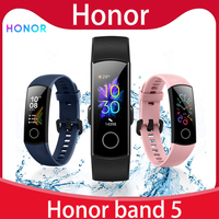 Original Honor Band 5 Smart Wristband Blood Oxygen 0.95' Touch Screen Detect Swim Posture Heart Rate Sleep SnapBracelet
