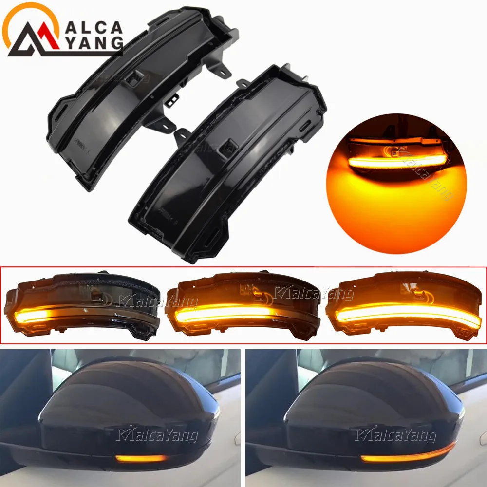 For Land Rover Range Rover Evoque 2014-2018 Velar 2018 Discovery Sport Dynamic LED side mirror blinker Light Turn Signal Lamp .