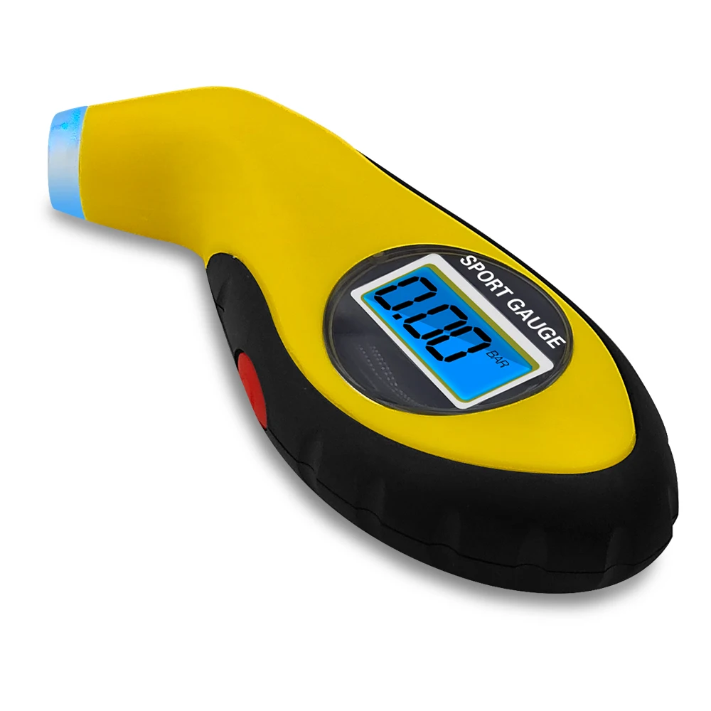 Imagem -03 - Medidor de Pressão dos Pneus do Carro Lcd Medidor de Pneu Digital Manômetro do Pneu Barômetro Tester Ferramenta de Alarme de Segurança da Motocicleta Monitor