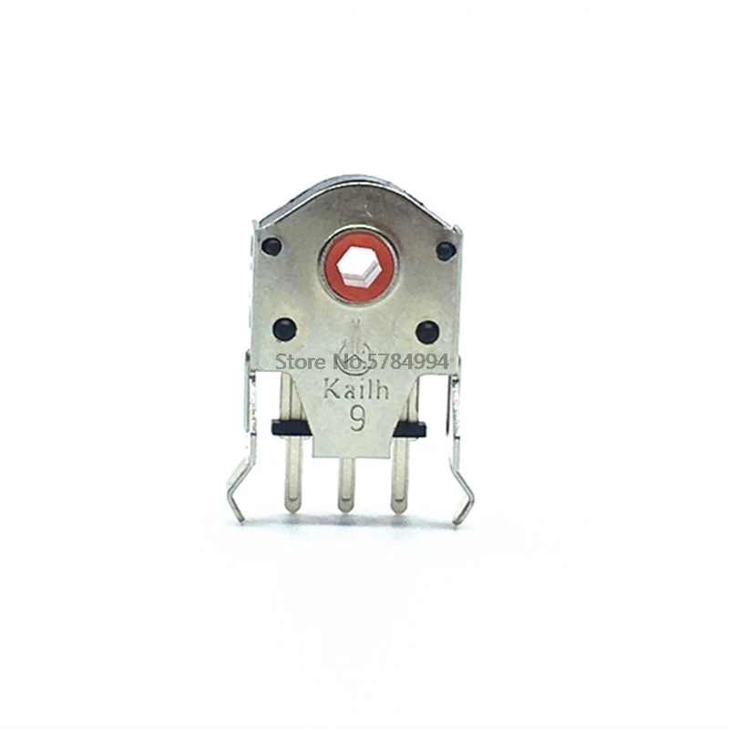 Kailh 5/7/8/9/10/11mm obrotowy enkoder koła przewijania 1.74mm otwór 20-40g siła na PC enkoder alps 800,000 cykli życia