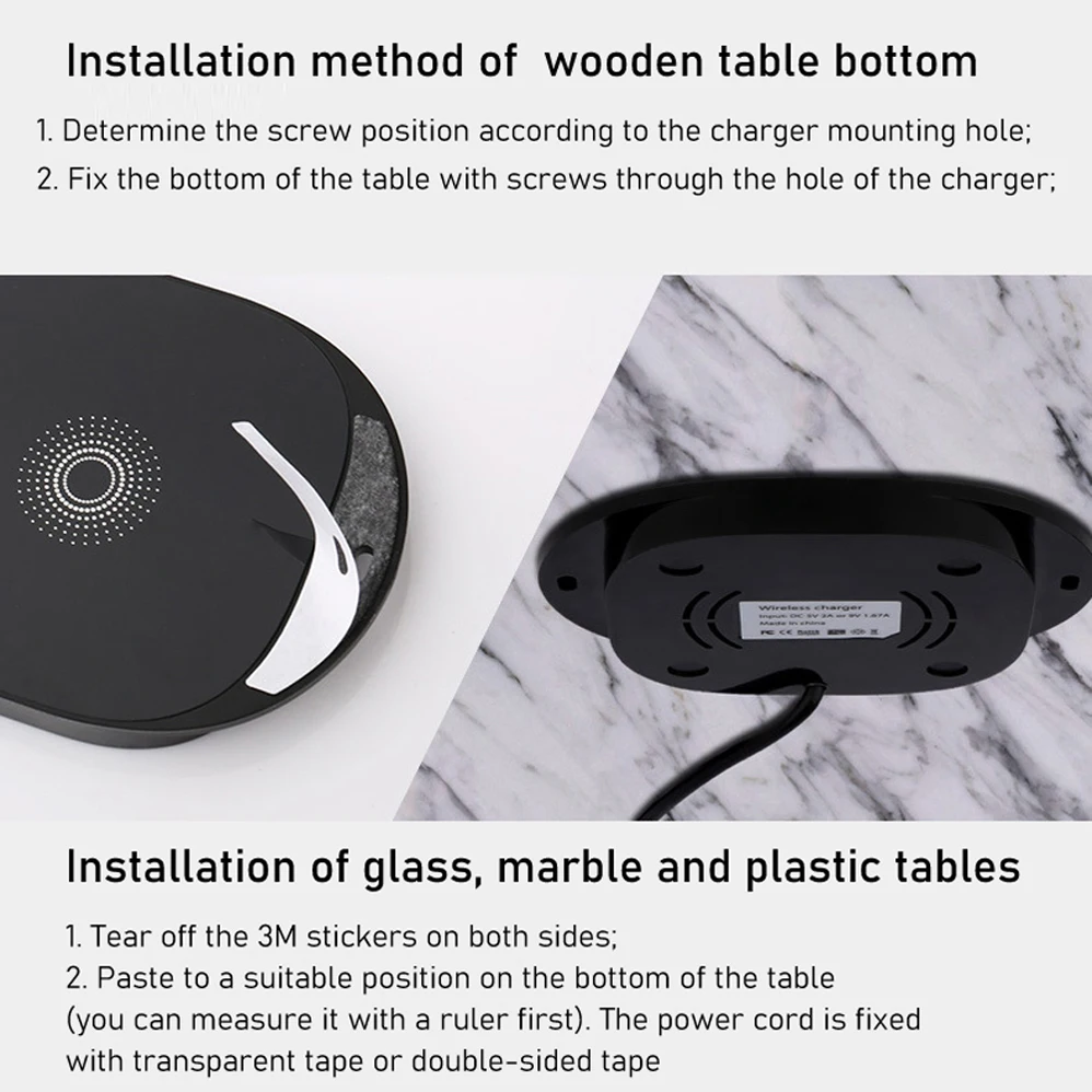 Qi Invisible Wireless Charger Long Distance Charing For iPhone 11 Pro XS Max XR 8Plus 12Mini Samsung S20 Xiaomi Mi hide Charing