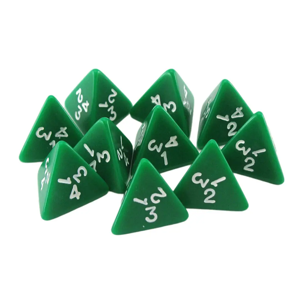 

Акриловые Игральные Кости D4, 10 шт., Обучающие игрушки, аксессуары для казино для взрослых