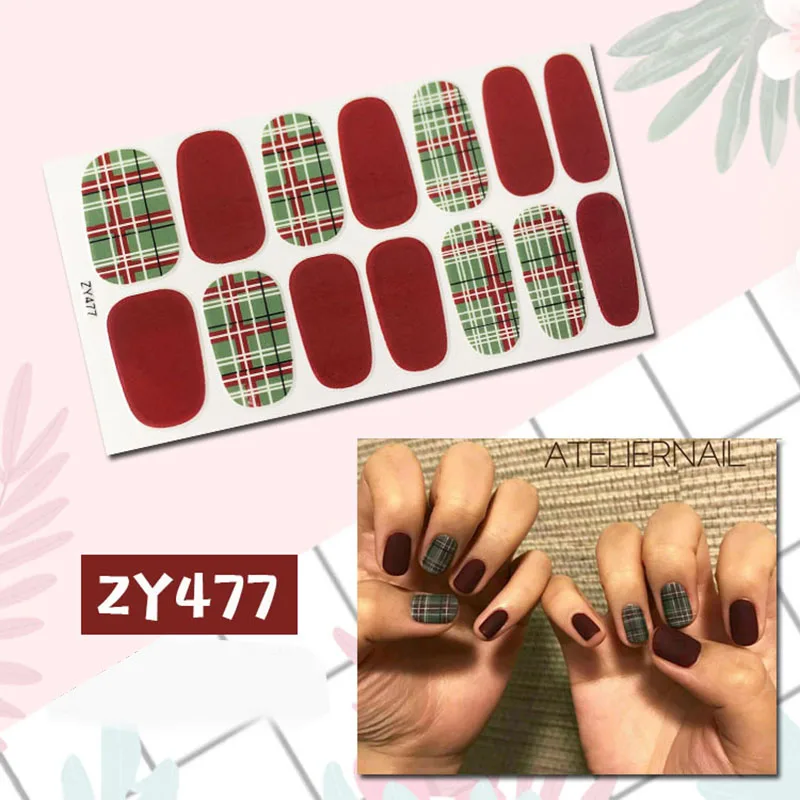 Cute and simple Nail stickers, powder nail stickers, All stickers are waterproof and durable