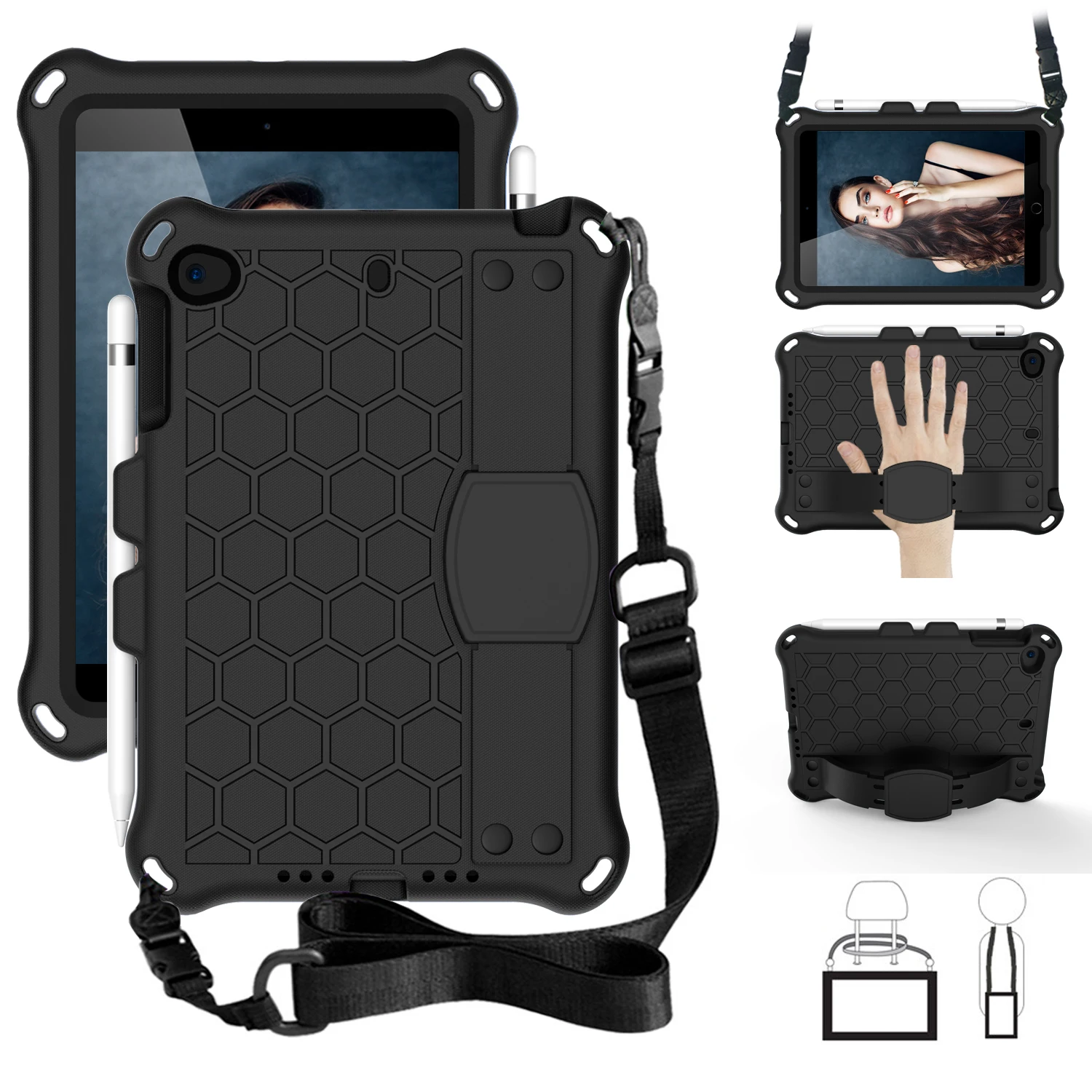 

Чехол для Ipad Mini 1, 2, 3, 4, 5, mini5, mini4, mini3, mini2, mini1, силиконовый, противоударный