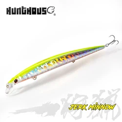 Hunthouse jerk Minnow 210mm/34g Lure Long Casting Minnow Floating Pesca jerkbaits body steel stainless hardcore minnow 210