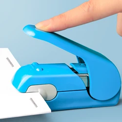 Grapadora sin grapas, Mini grapadora portátil de papel para libros, suministros escolares y de oficina, 1 unidad