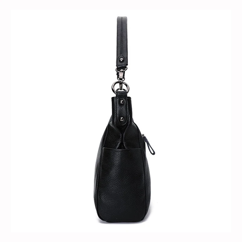 Hobo Bag, 100% Natural Cowhide, Women\'s Genuine Leather Shoulder Bag, Female Cross-body Bag, A590