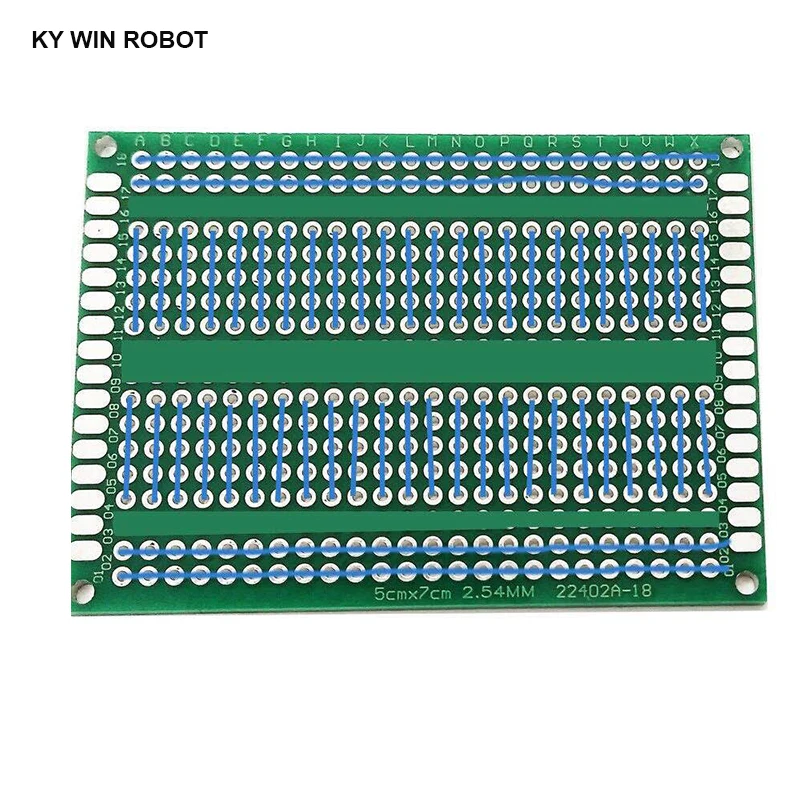 

1PCS DIY 5x7 5*7CM Prototype Paper PCB Universal Experiment Matrix Circuit Board Single Row Continuous Hole 50x70mm