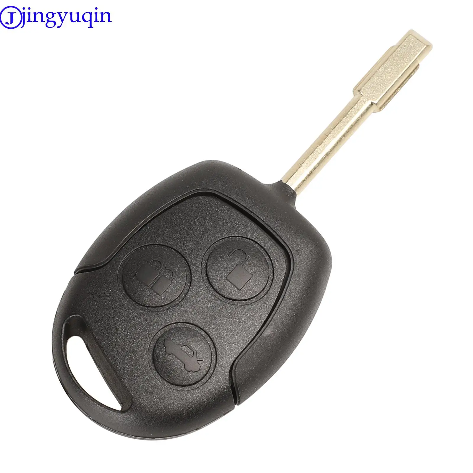 jingyuqin 3 Buttons Replacement Car Key Shell Case Cover For Ford Mondeo Focus 2 3 Festiva Fiesta Transit Remote Key Blade