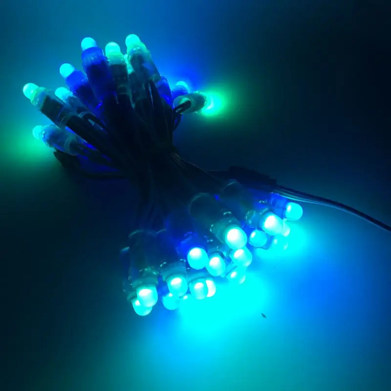 1000pcs 12mm WS2811 Full Color LED Pixel Light Module DC 5V input IP68 waterproof RGB color 1903 IC Digital LED christmas Light