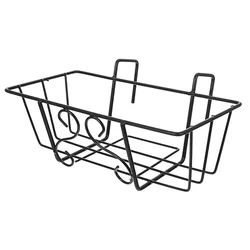 Macetero colgante para plantas y flores, soporte para macetas, barandilla para balcón, estante de soporte, Riel de Metal, valla de hierro para pared al aire libre