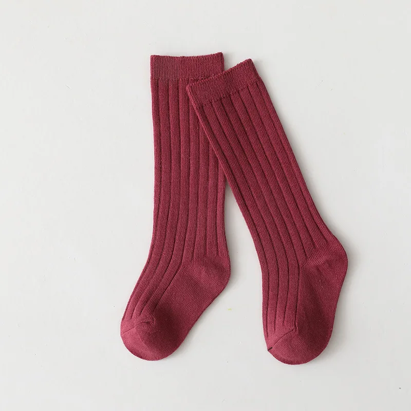 Spainish Kids Socks Baby Boys Girls Cotton Breathable Stripe Soft Sock Children Knee High Long Socks School Uniform Socks image 6