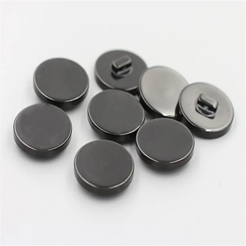 20pcs/Bag High-end Men\'s and Women\'s Woolen Coat Button Flat Resin Bright White Matte Black Flat Suit Windbreaker Button