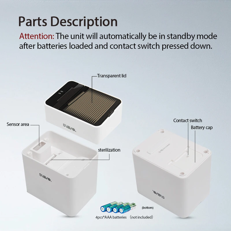 SVAVO automatic induction toothpick device environmentally friendly smart toothpick device household (without toothpicks)