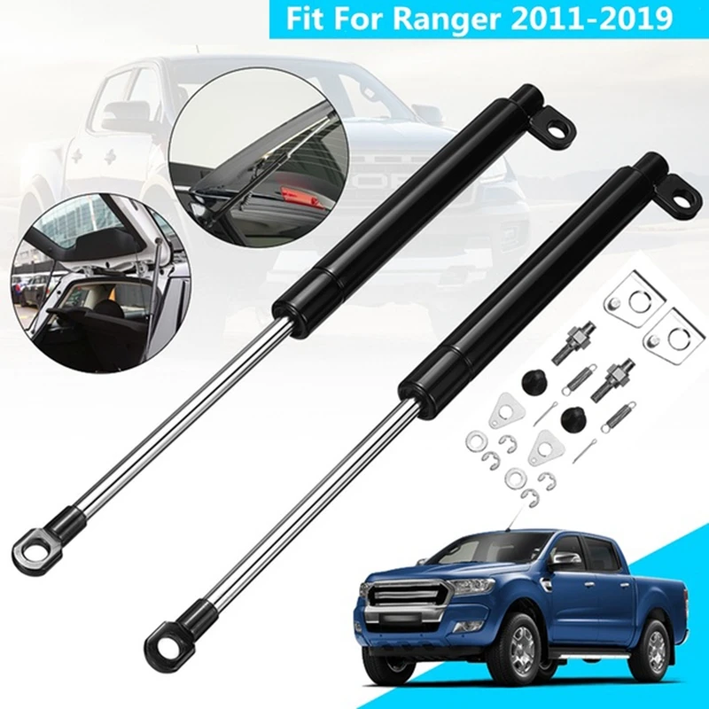 1 Pair Tailgate Slow Down & Easy Up Strut Set Support Rod for Ford Ranger T6 Xl Px Xlt Wildtrak 2011-2019