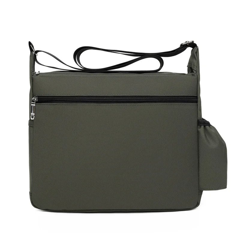 New Men's Outdoor Leisure One-shoulder Bag Fashion Trend Messenger Bag Oxford Cloth Horizontal Book Bag Crossbody Bag