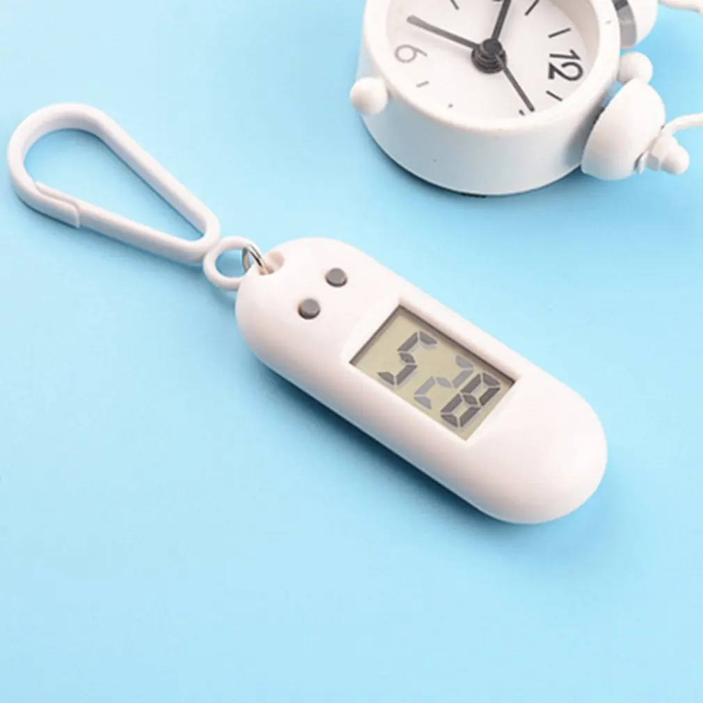 1pcs Multifunctional Toy Watch Keychain Backpack Pocket Watch Electronic Watch Led Test Watch Random Color
