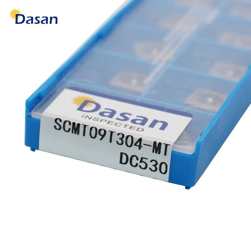 شفرات سكين فولاذية عالية الجودة ، ملحقات المخرطة SCMT09T308 MT cermeet SCMT09T304 CNC