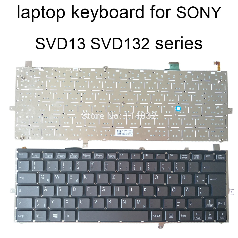 

German Backlit Keyboard Backlight For SONY Vaio SVD13 SVD132 SVD1321Z9EB GR/GE Germany Notebook Keyboards light KB 149244722DE