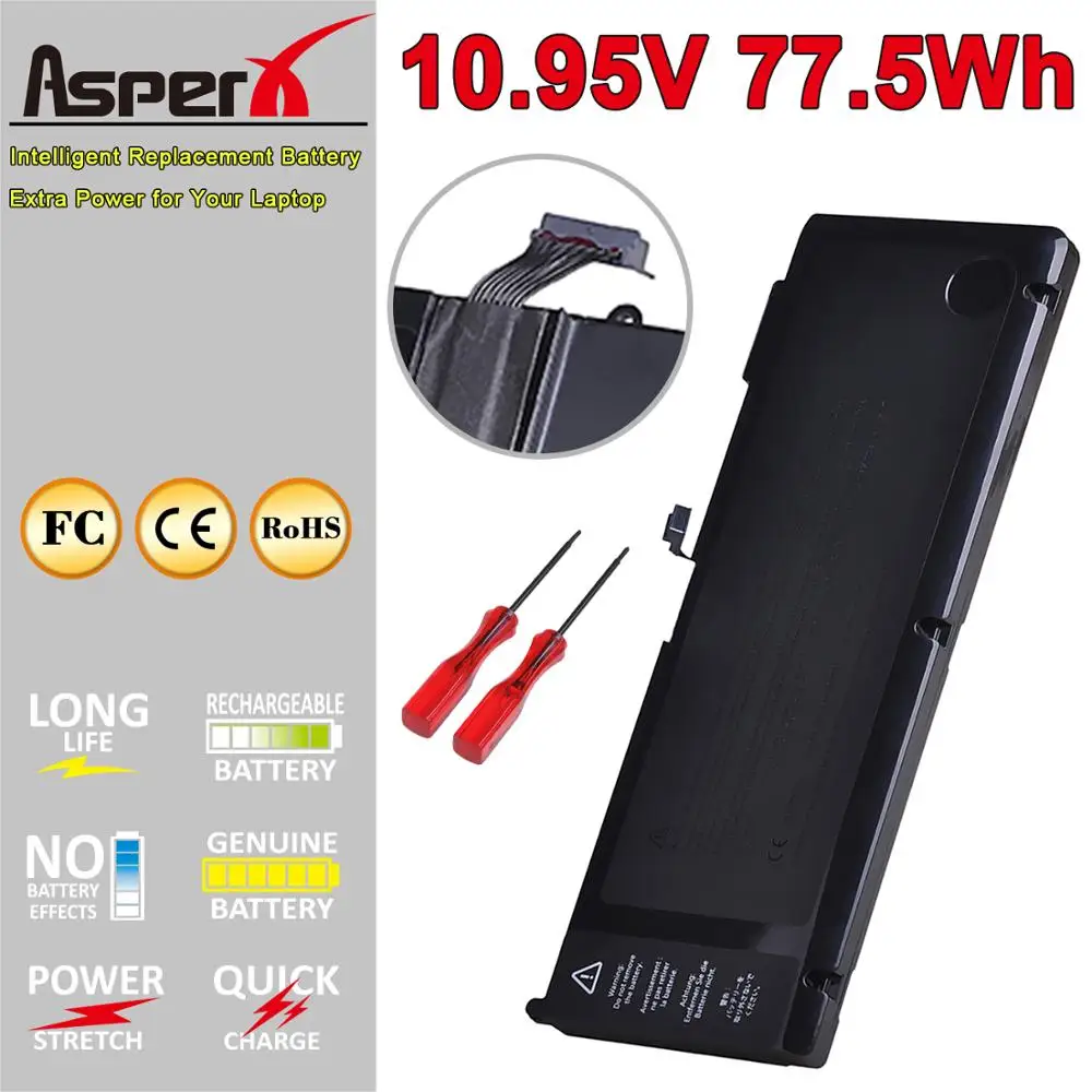 

AsperX 1pc 10.95V 7070mAh A1382 Laptop Battery Bateria for MacBook Pro 15 A1286 2011 2012 Series MC723 MC721