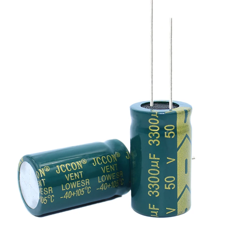 مكثف كهربي من الألومنيوم Jccon ، حجم طاقة التحويل 18x35 ، 50V ، من من من من الألومنيوم