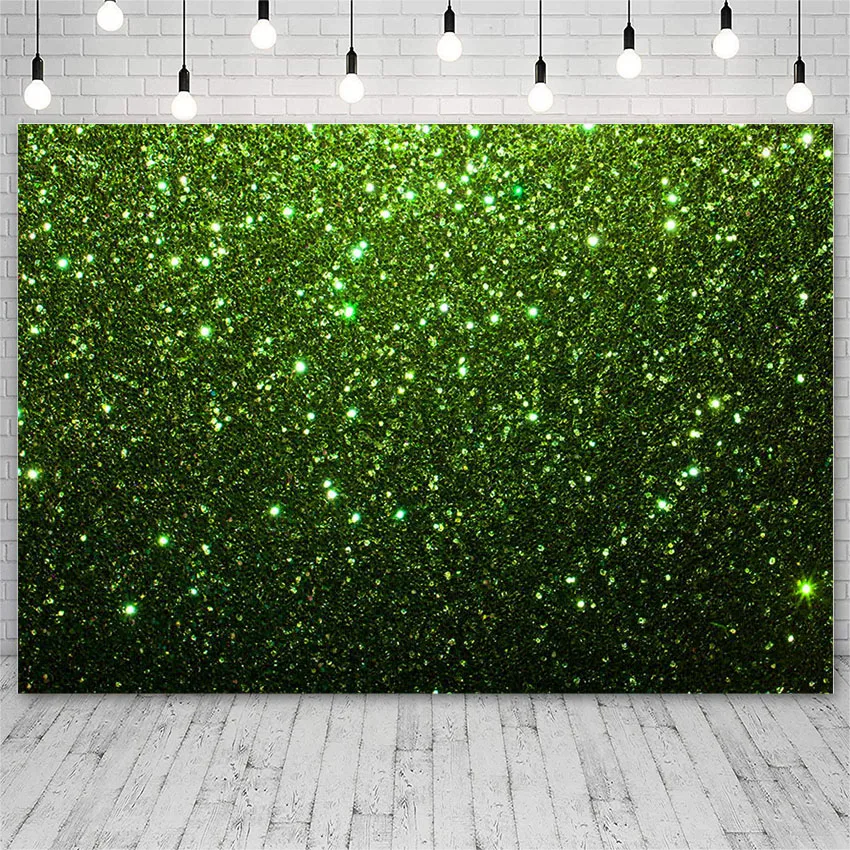 

Avezano Spring Green Photography Background Shiny Glitter Decoration Banners Baby Portrait Backdrops For Photo Studio Photozone