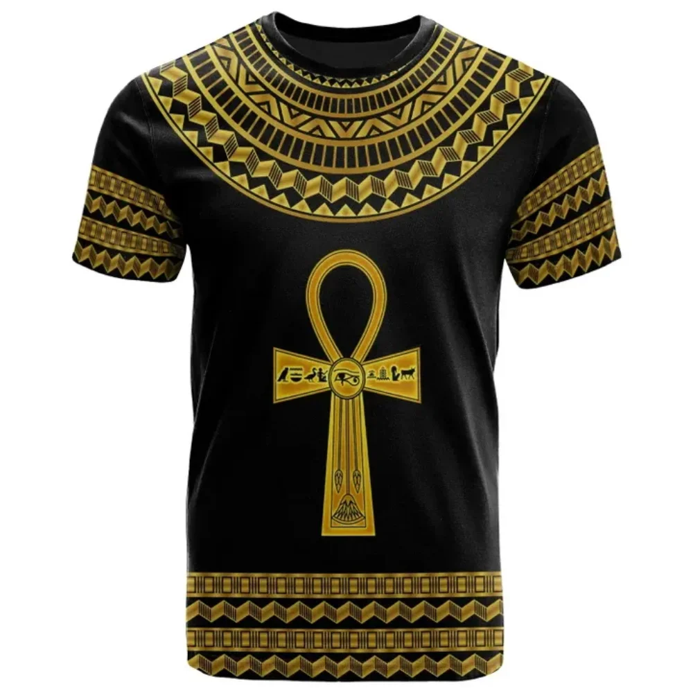 CLOOCL Men T-shirt Egyptian Hieroglyphics and Gods Self Knowledge 3D Print Women Short Sleeve Tee Shirts Casual Unisex Tops