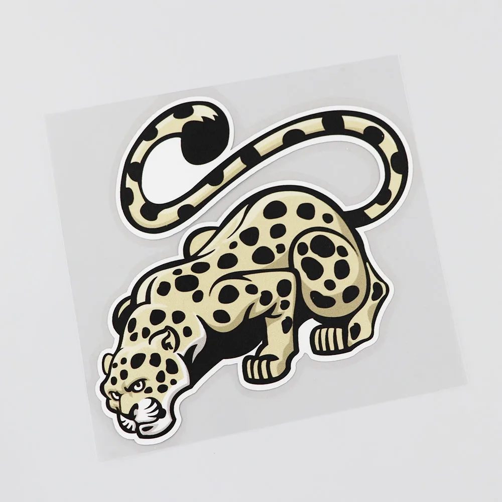 YJZT 14.4CM*13.2CM Ferocious Animals Spend A Leopard  Car Sticker Decal PVC 12A-0135