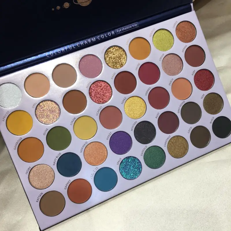 Beauty Glazed 40color Shimmer Matte Makeup Eyeshadow Pallete Waterproof Colorful Pigment Eye Shadow Palette Cosmestics T1215