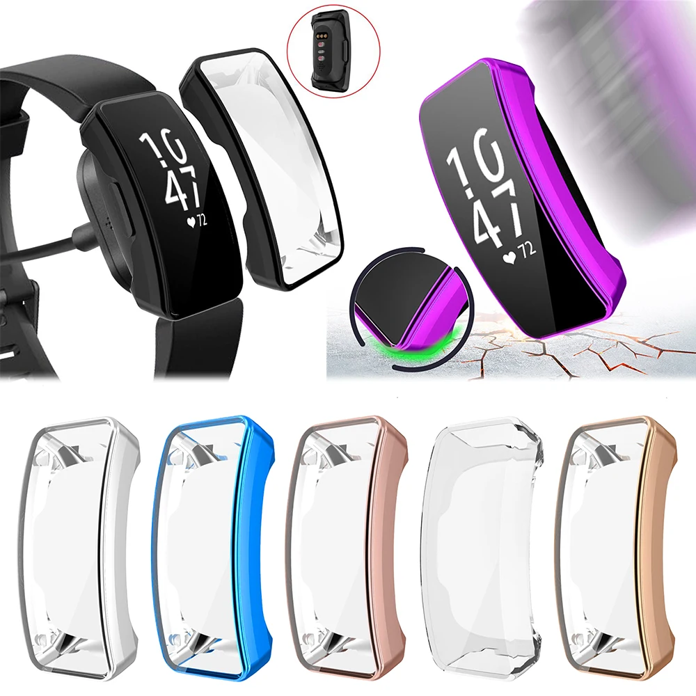 TPU Protective Cover Case For Fitbit Inspire Smart Watch Replacement Protective Shell For Inspire HR Band Accessories