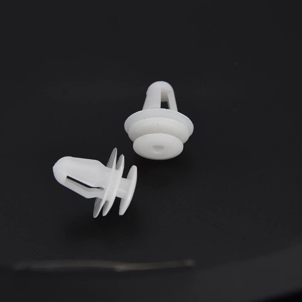 50Pcs 8mm Car Bumper Clips Fastener Rivet Retainer Push Engine Cover Car Door Trim Panel Clip Fasteners Universal Fit for Toyota