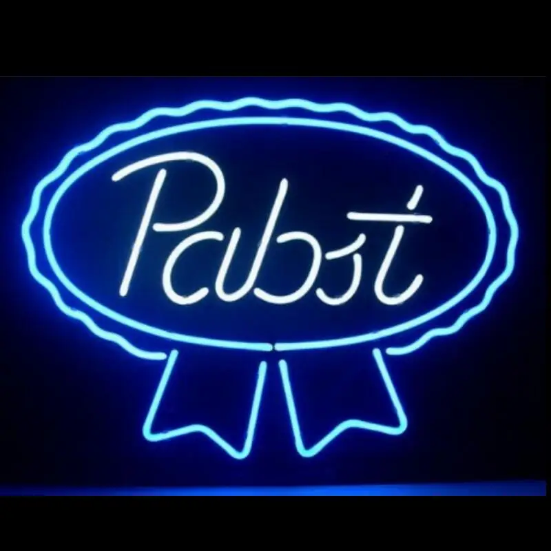 

Custom Pabst Blue Ribbon Glass Neon Light Sign Beer Bar