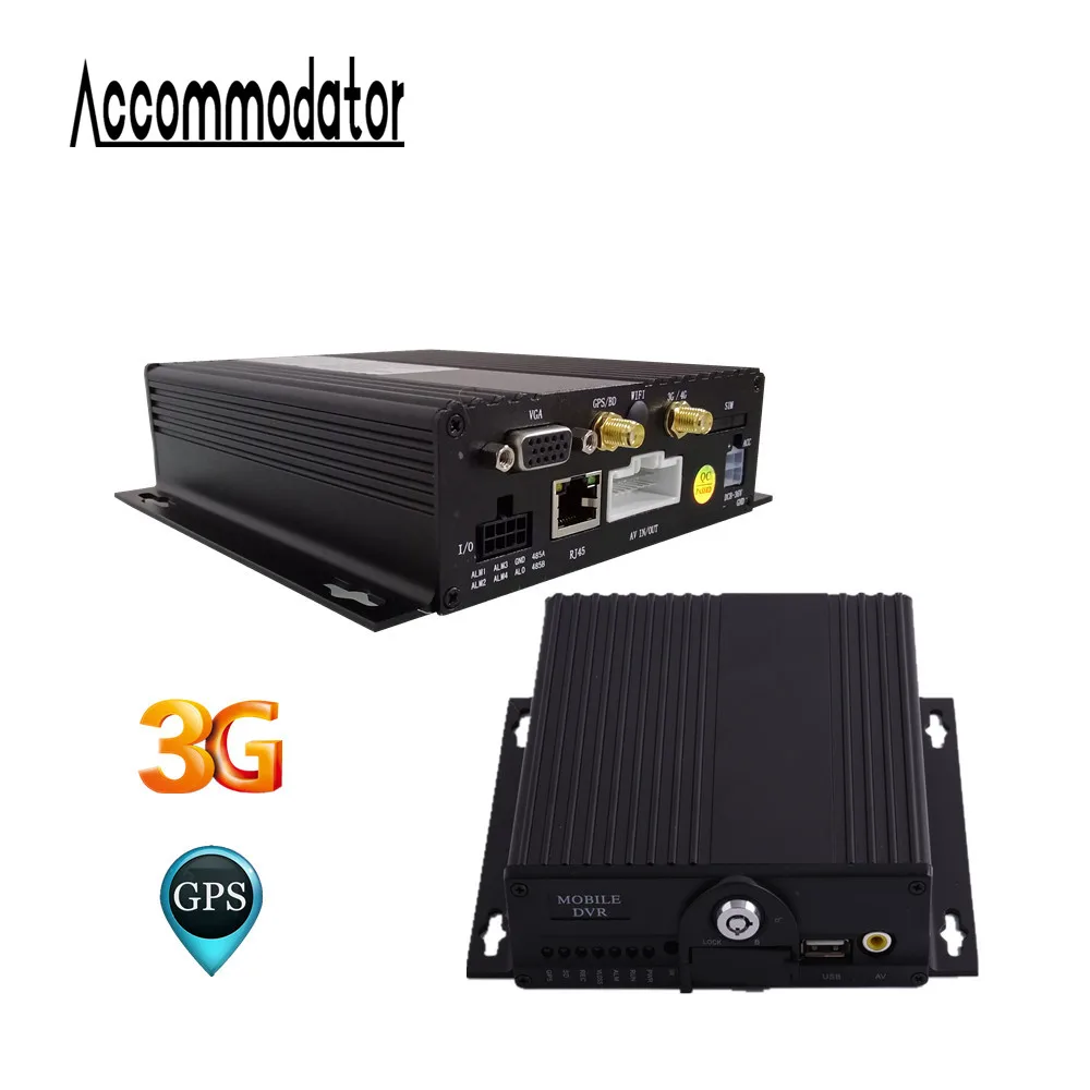 H.264 AHD 1080P Taxi Trailer Truck Vehicle Car School Bus Dual SD Card GPS 3G 4CH Mobile DVR