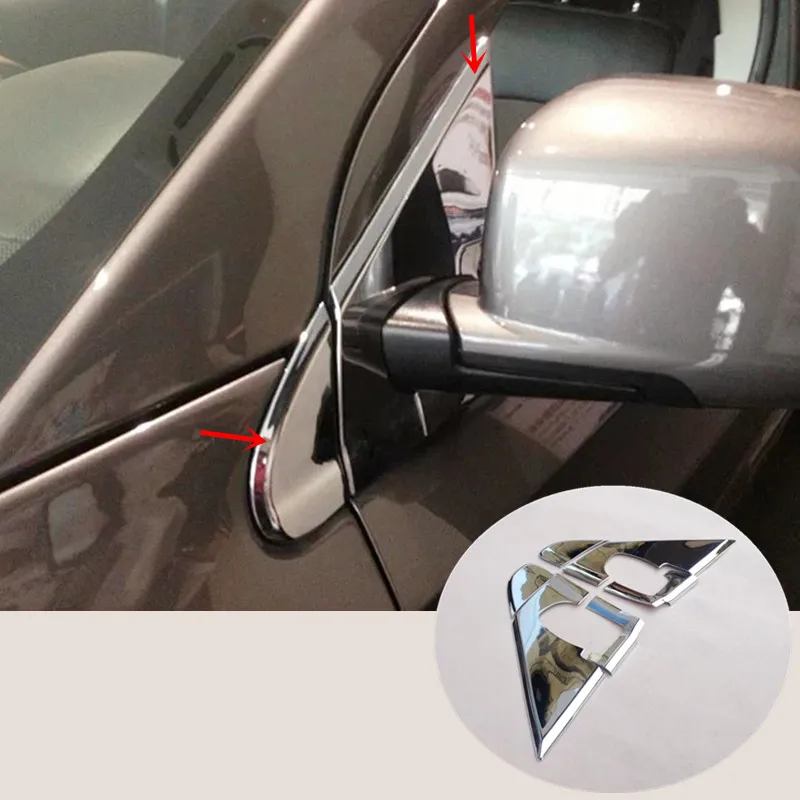 

ABS Chrome Car side windows Rearview mirror Pillar frame Cover Trim fit for dodge journey fiat freemont 2013 2014 2015 2016