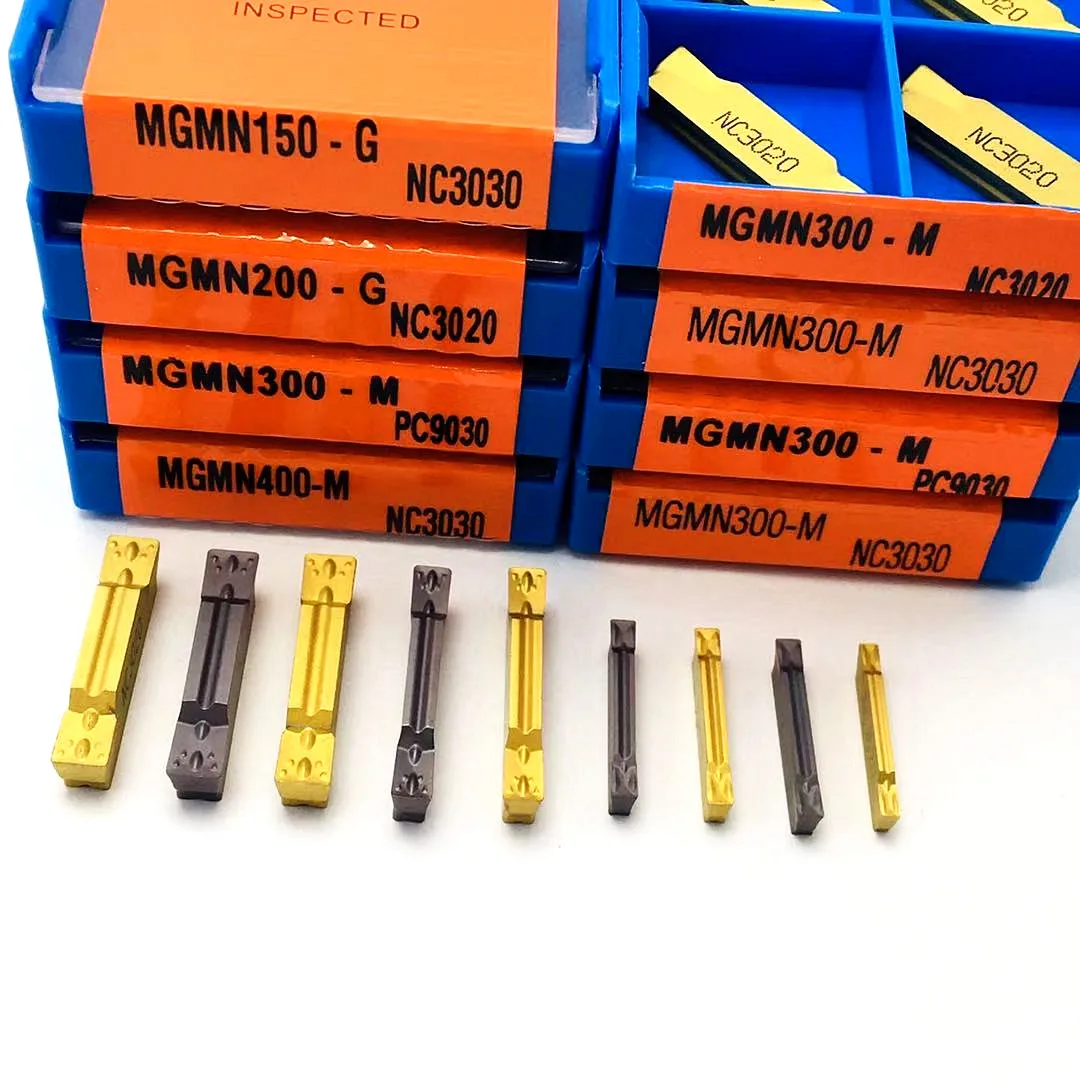 10PCS MGMN300 MGMN400 MGMN200 MGMN150 PC9030 NC3020 NC3030 Slotting insert for MGEHR tool holder cutting part tool MGMN