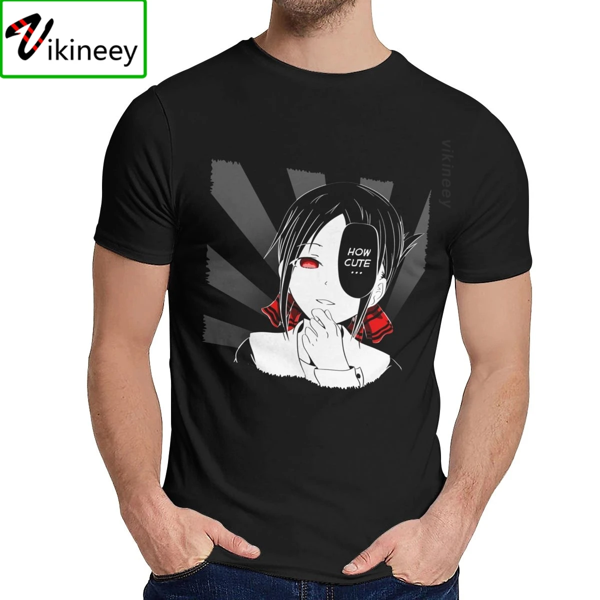 How Cute Anime Kaguya sama Love Is War Shinomiya Kaguya Homme T Shirt For Camisas Summer Cool Man Pure Cotton Clothes O-neck