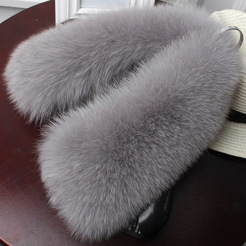 

Женский короткий шарф из натурального Лисьего меха, зимний шарф из 100% натурального Лисьего меха, роскошный Теплый меховой шарф с квадратным воротником