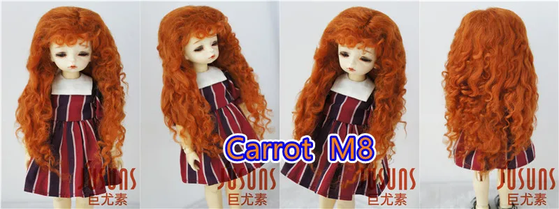 D28002 Extremely Longe Curly Monghanjuc Mohair BJD Wigs 6-7' 7-8' 8-9' 9-10' 1/6 1/4 1/3 YOSD MSD SD DOD QBaby Blythes Hair