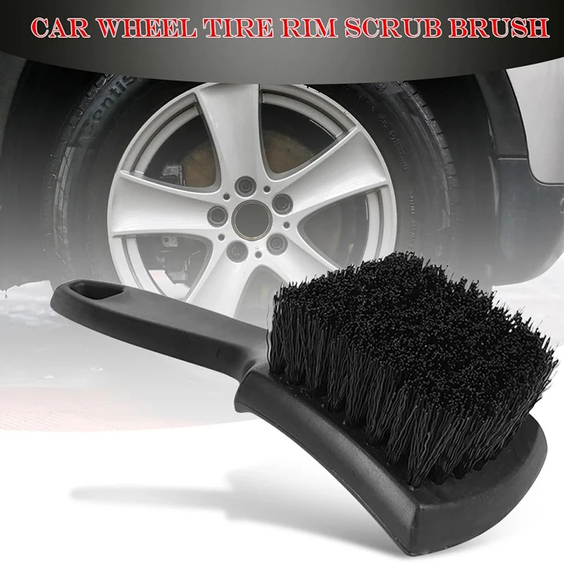 1PC Car Wheel Tire Rim Scrub Brush New Auto Detailing Brush Washing Cleaning Tool Car Washing Cleaner For Car Motorcycle