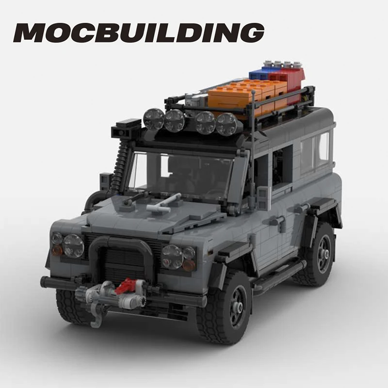 

New SUV MOC Building Blocks Expedition Long-Distance Vehicle Assembly Off-road DIY Assembly Car Model Children's Toy Xmas Gifts