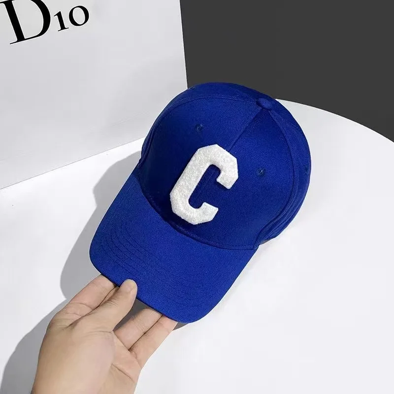 Baseball Cap Hip Hop Street Solid C Letter Adjustable Hat For Men Blue White Trucker Caps Outdoor Sport Dancer Hat