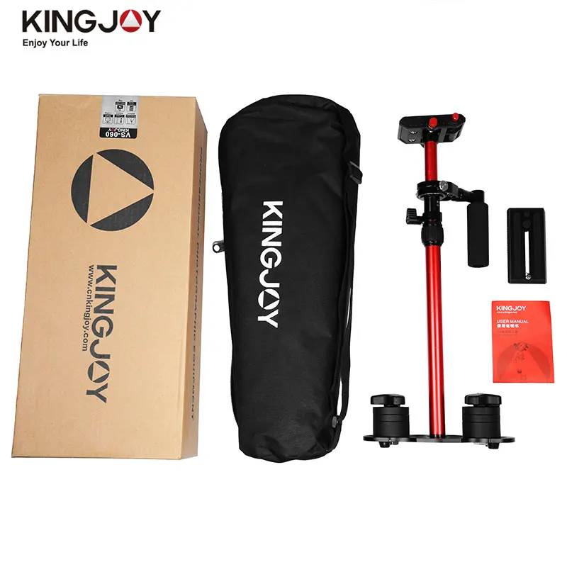 KINGJOY VS060 60cm Aluminum Alloy Handheld Video Stabilizer For Steadycam Steadicam Stabilizer For Canon Nikon Sony DSLR Camera