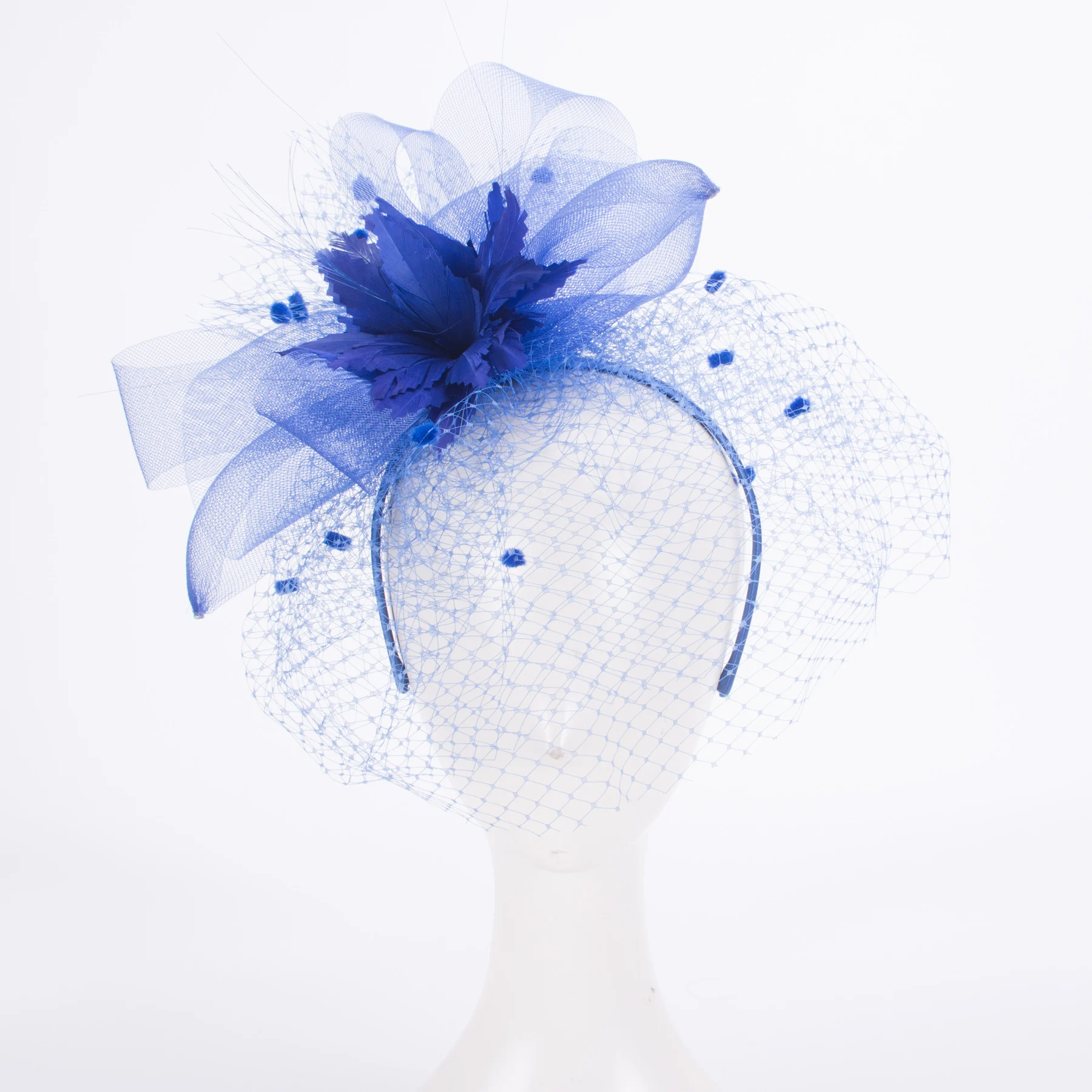 

Womens Kentucky Derby Veils Fascinators Wedding Church Racing Hats Headband Headpiece T468