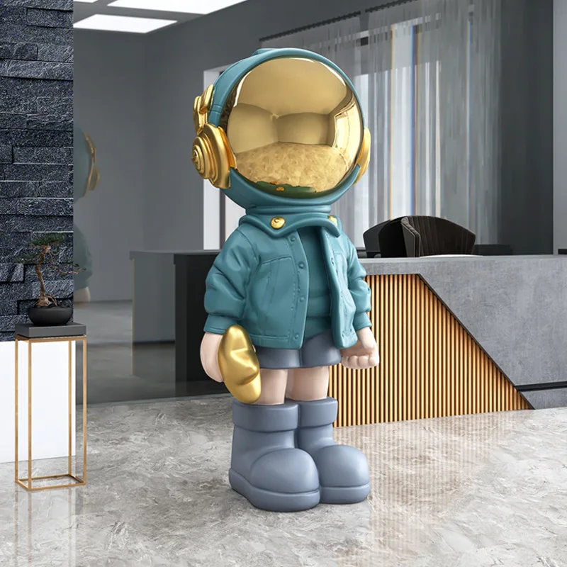 Decorazioni per la casa sculture e figurine accessori per la decorazione ornamenti di atterraggio di grandi dimensioni dell\'astronauta statue in