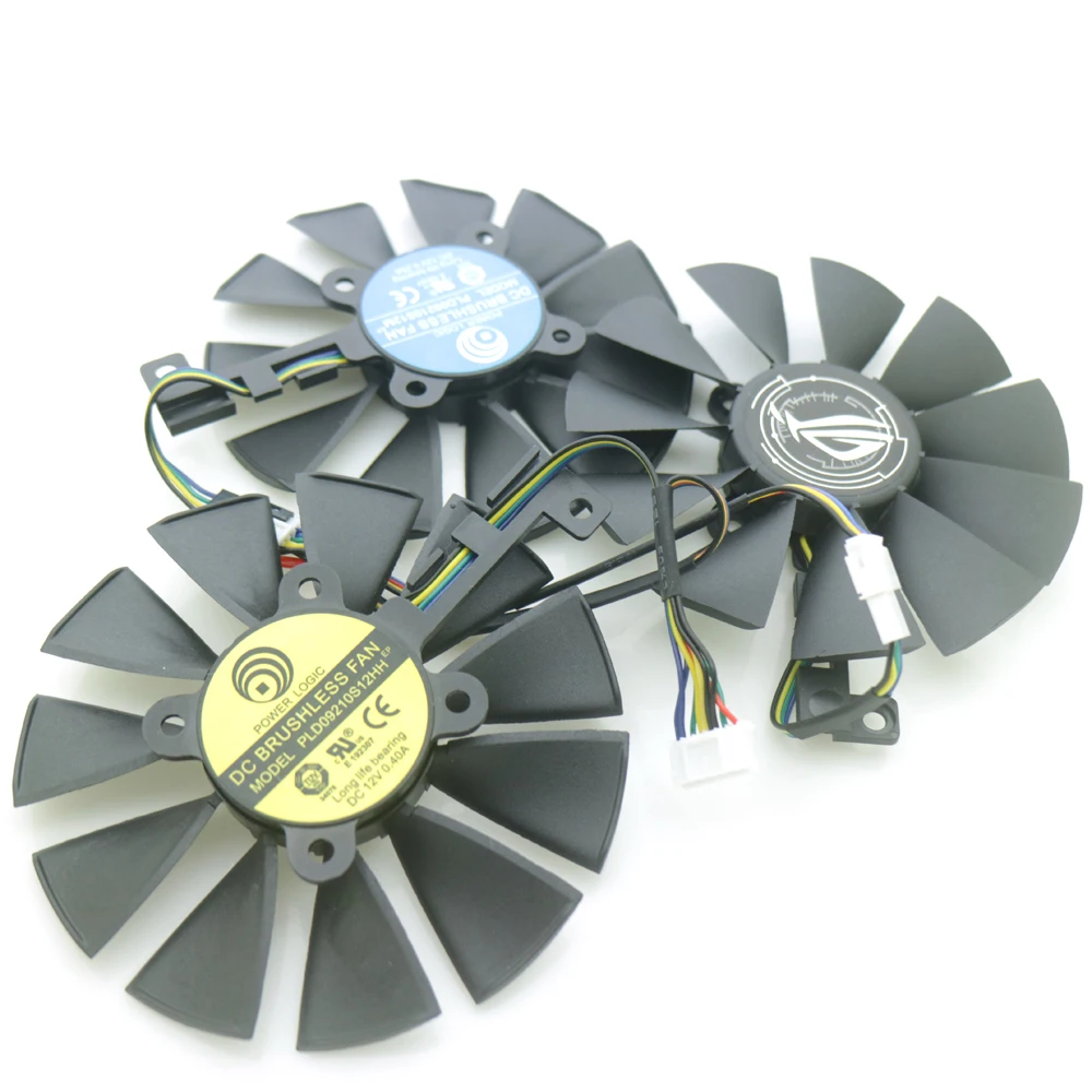 New PLD09210S12M PLD09210S12HH 87mm VGA Cooling Fan For ASUS RX Vega56 / RX Vega64 8GB ROG STRIX GAMING Graphics Card Fan