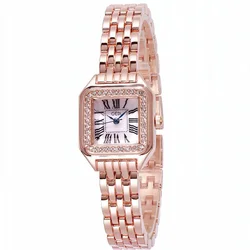 Simple Diamond Crystal Dial Waterproof Ladies Bracelet Women Watch Luxury Brand Fashion Quartz Wrist Watch Dress Jewelry Reloj