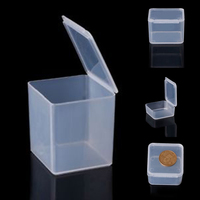 Mini Plastic Rectangular Storage Box Translucent Packing Box Dustproof Durable Strong Jewelry Beads Crafts Case Storage Case