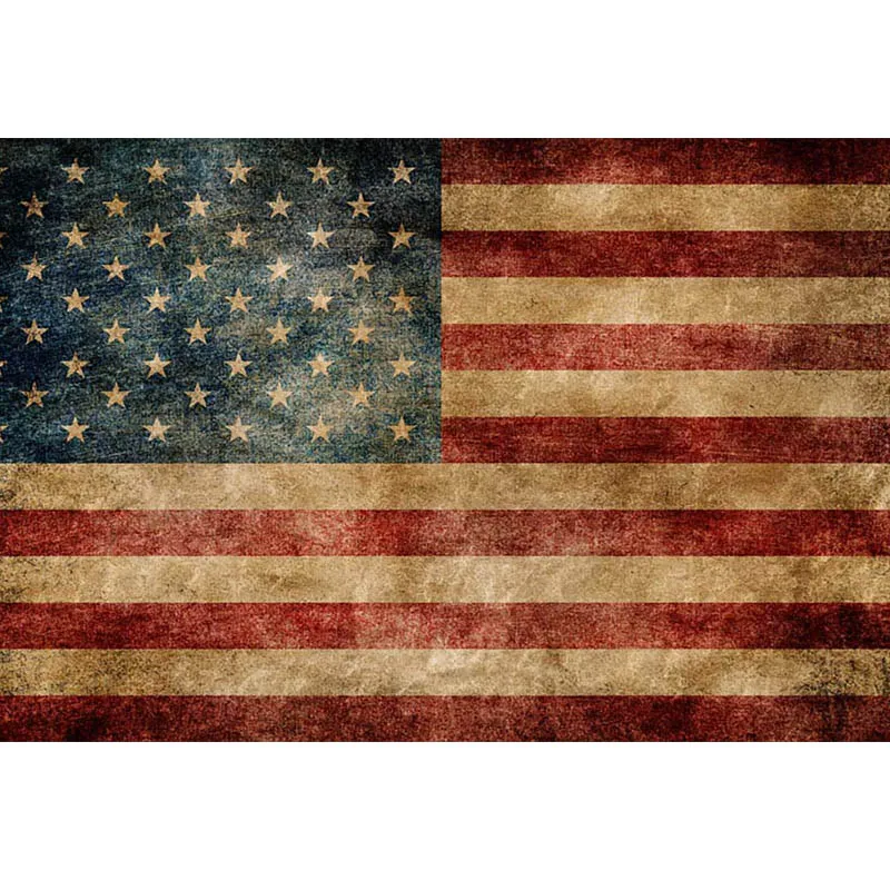 MOCSICKAPhotography Backdrop Retro American Flag Independence Day Photo Background for Picture MW-136