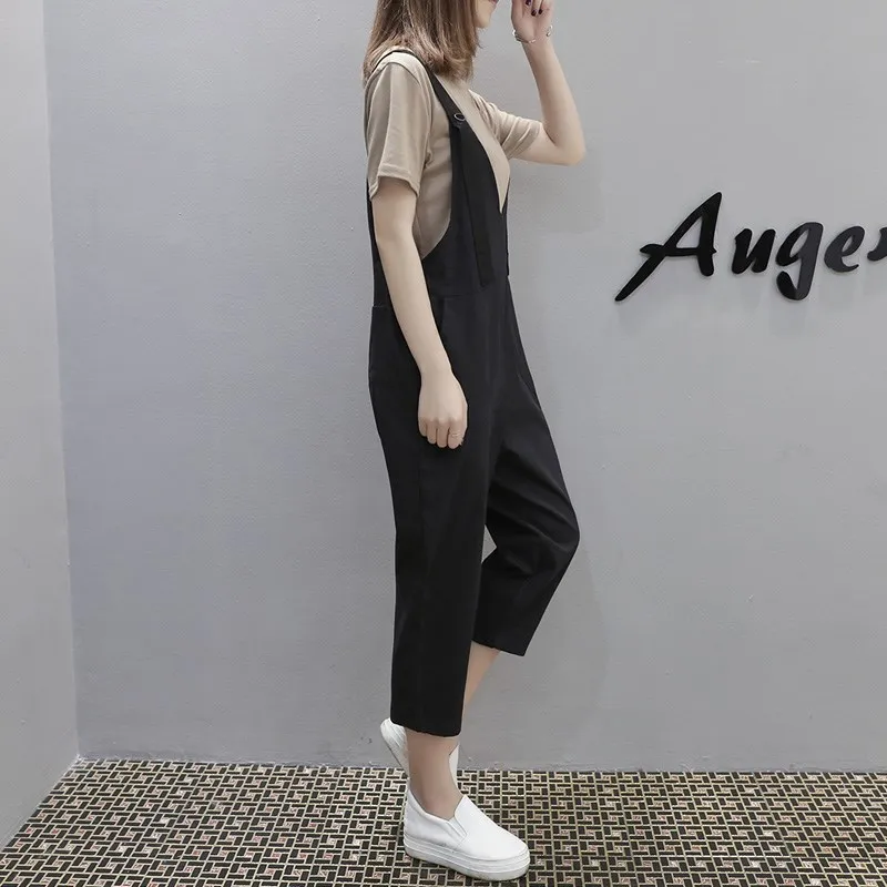 2023 Sets T-shirt + Jumpsuit Maternity Clothes For Pregnant Women Loose Pregnancy Pants Short sleeve  Clothing Trousers