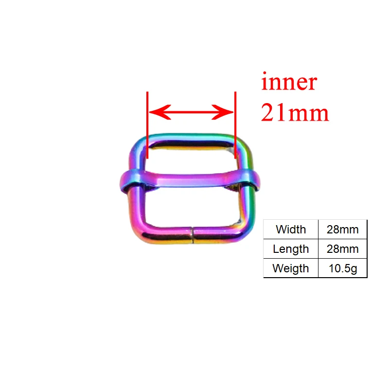 Imagem -05 - Fivela de Metal Mais Ajustar Fivela d Anel Cão Colar Webbing Costura Acessório Alta Qualidade Banhado Fivela Cores 20 mm 50 Peças Lote